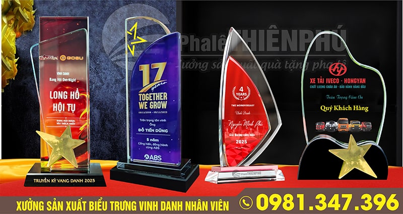 biểu trưng vinh danh nhân viên đẹp