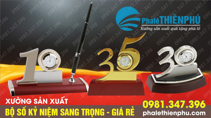 bộ số kỷ niệm mạ vàng