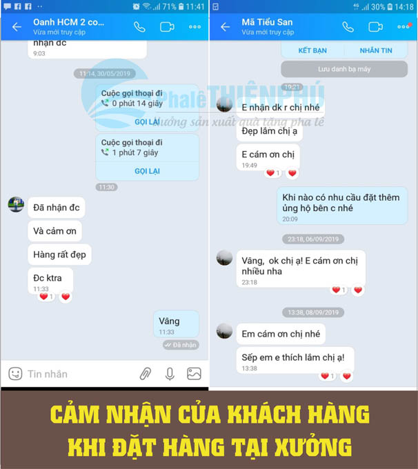  cảm nhận khách hàng 