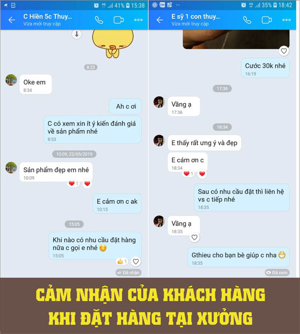  cảm nhận khách hàng 
