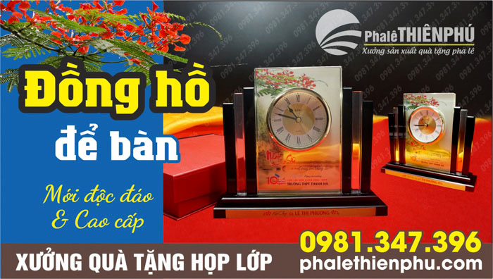 đồng hồ để bàn quà tặng họp lớp