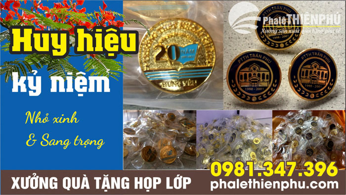 huy hiệu quà tặng họp lớp