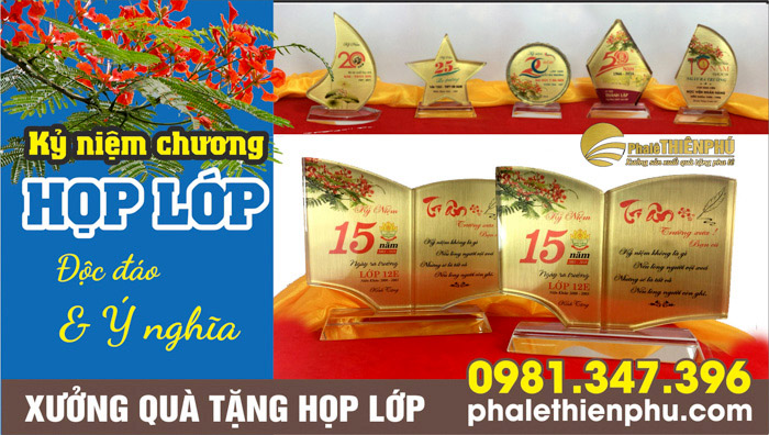 kỷ niệm chương quà tặng họp lớp