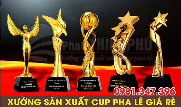 mẫu cúp pha lê composite