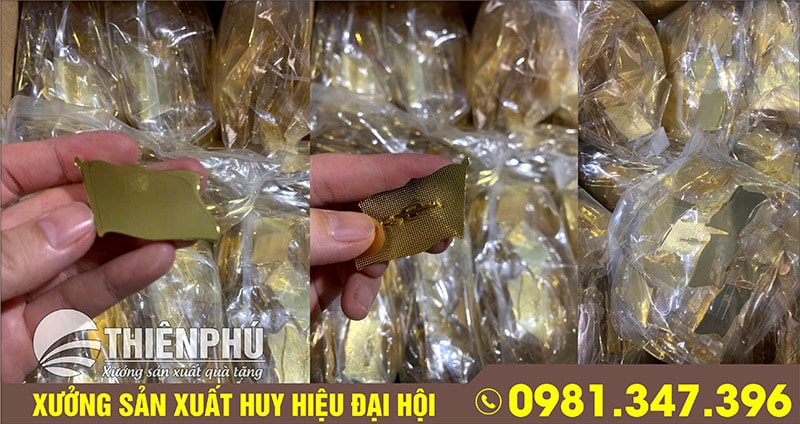 phôi huy hiệu đại hội
