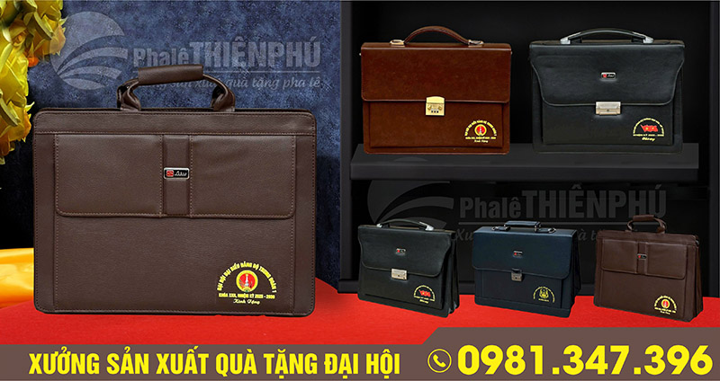 quà tặng cặp da đại hội