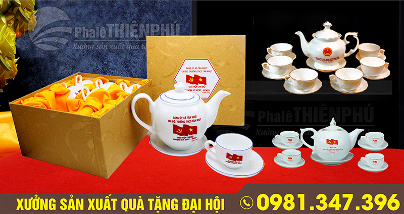 quà tặng gốm sứ đại hội