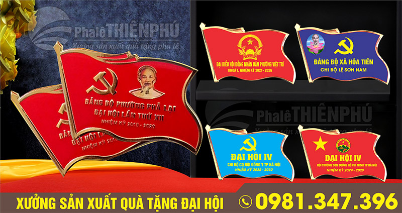 quà tặng huy hiệu đại hội