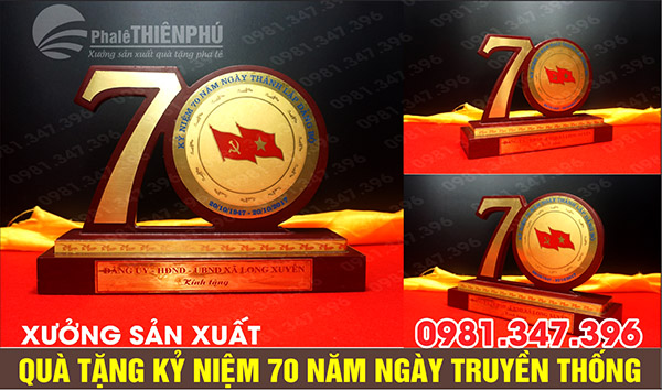 quà tặng kỷ niệm 70 năm gỗ đồng