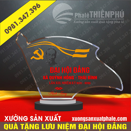 quà tặng lưu niệm đại hội đảng xã