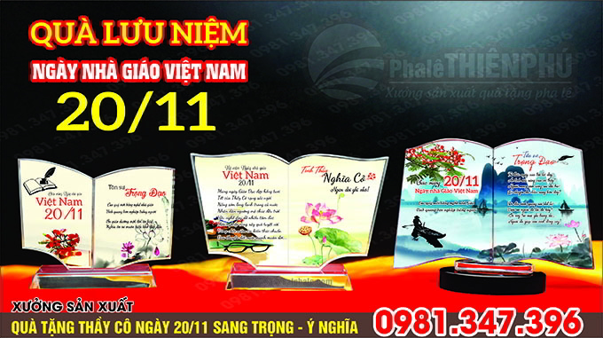 quà tặng ngày 20/11 hình quyển sách