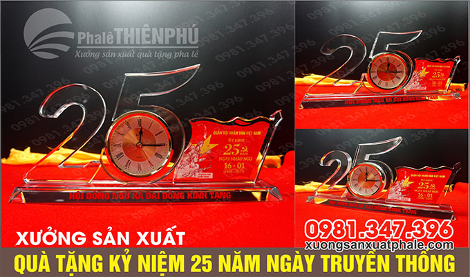 sản xuất bộ số pha lê 25 năm thành lập