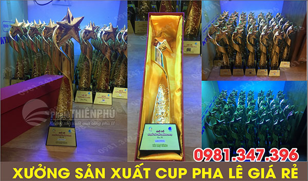 sản xuất cúp pha lê sao composite