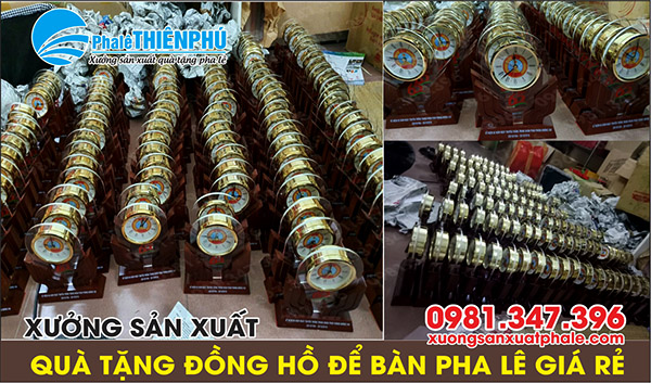 sản xuất đồng hồ để bàn gỗ đồng