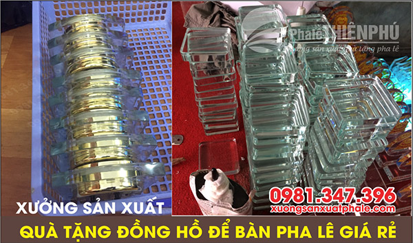 sản xuất đồng hồ pha lê để bàn