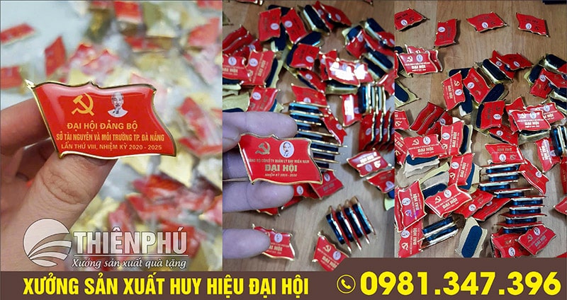 Sản xuât huy hiệu đại hội đảng gắn nam châm
