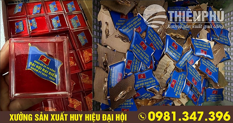 Sản xuât huy hiệu đại hội đảng