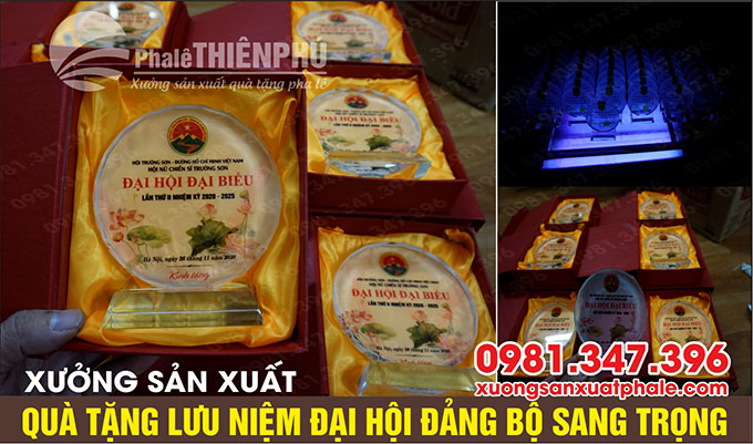 sản xuất quà tặng đại hội đảng bộ
