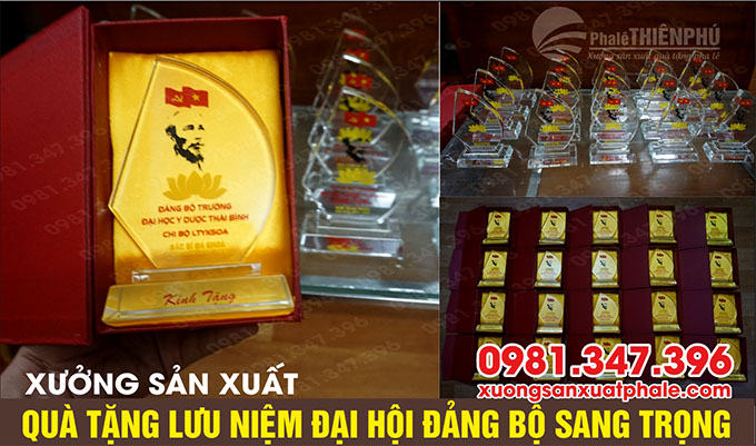 sản xuất quà tặng đại hội đảng