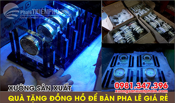 sản xuất quà tặng đồng hồ pha lê