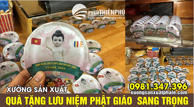 sản xuất quà tặng lưu niệm phật đản