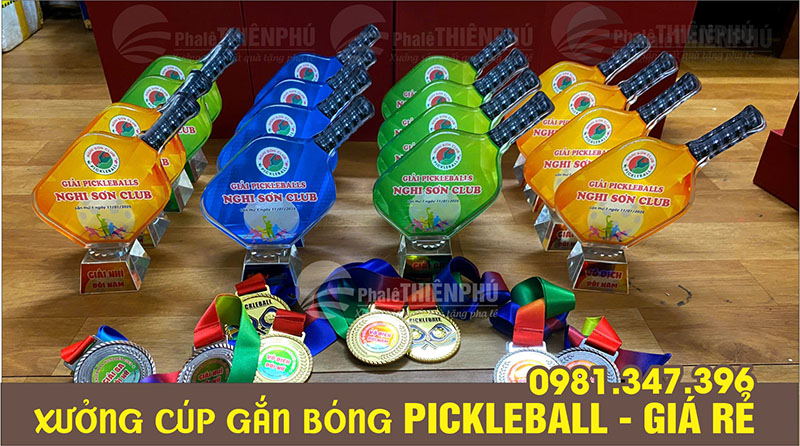Các mẫu cúp đánh giải pickleball 06