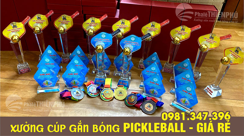 Các mẫu cúp đánh giải pickleball 11
