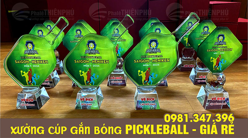 Các mẫu cúp đánh giải pickleball 13