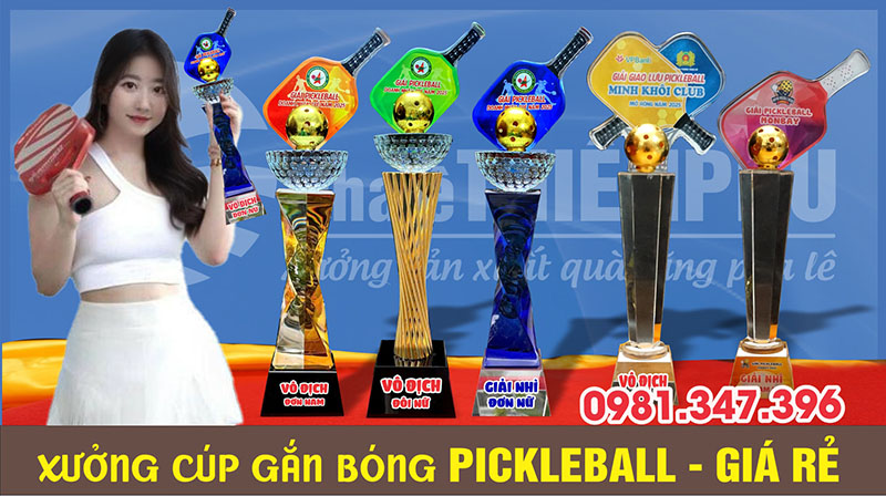 Các mẫu cúp đánh giải pickleball 01