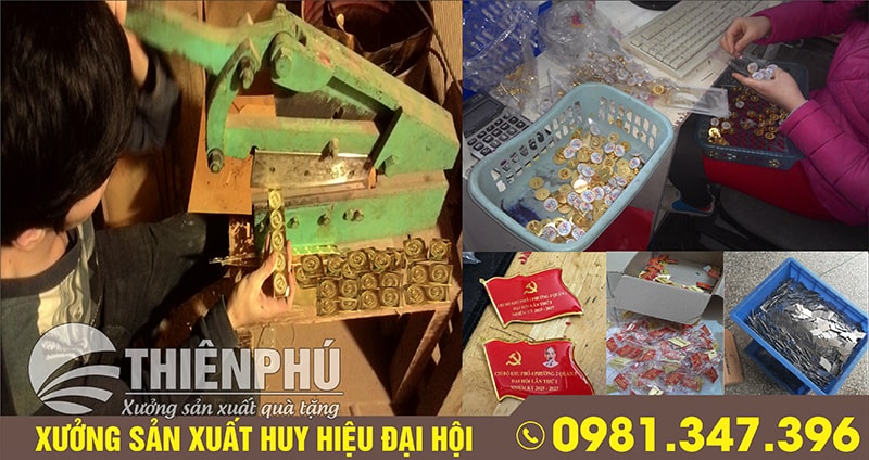 xưởng sản xuất huy hiệu đại hội đảng in lấy ngay