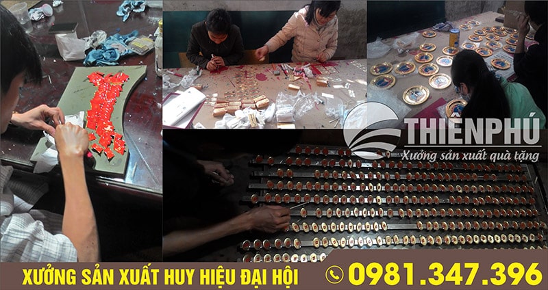 xưởng sản xuất huy hiệu đại hội đảng lấy ngay