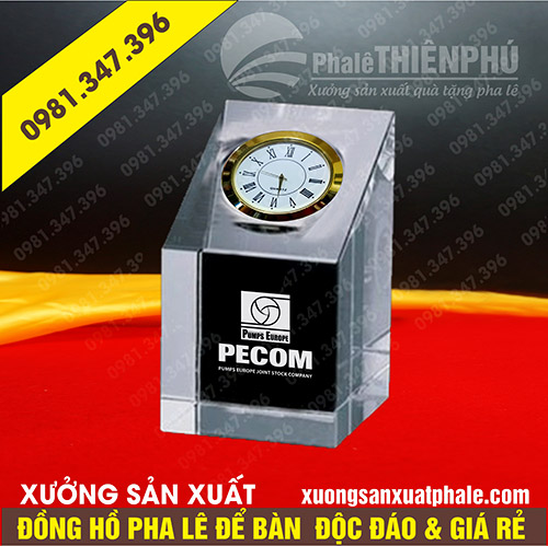 Đồng hồ pha lê để bàn 14