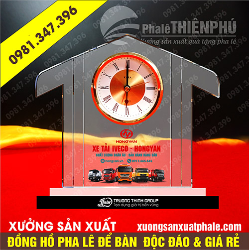 Đồng hồ pha lê để bàn 23