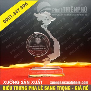 Biểu trưng pha lê bản đồ Việt Nam