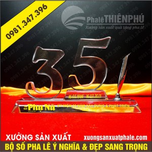 Bộ số pha lê 35 năm ngày thành lập