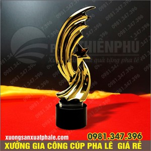 Cúp pha lê một ngôi sao bay