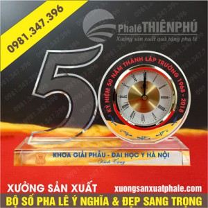 Bộ số pha lê  kỷ niệm 50 năm