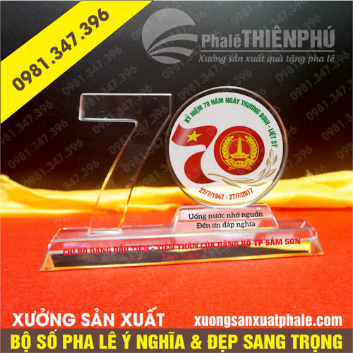 Bộ số pha lê số 70 năm