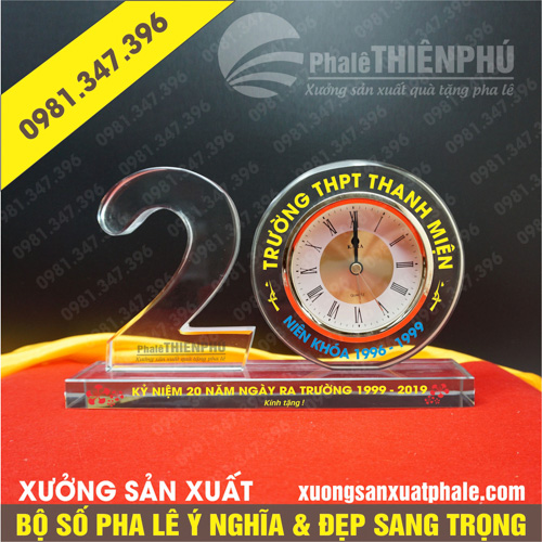 Bộ số pha lê 20 năm họp lớp